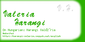 valeria harangi business card